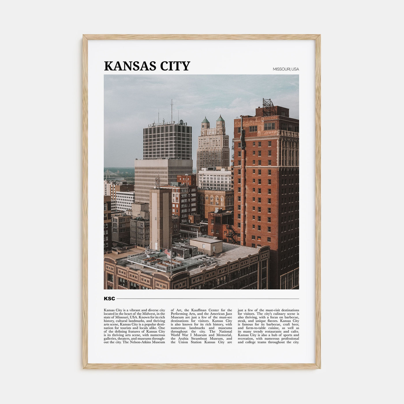 Kansas City Travel Color No 3 Poster