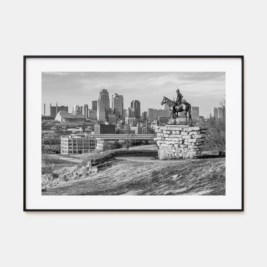 Kansas Landscape B&W Poster