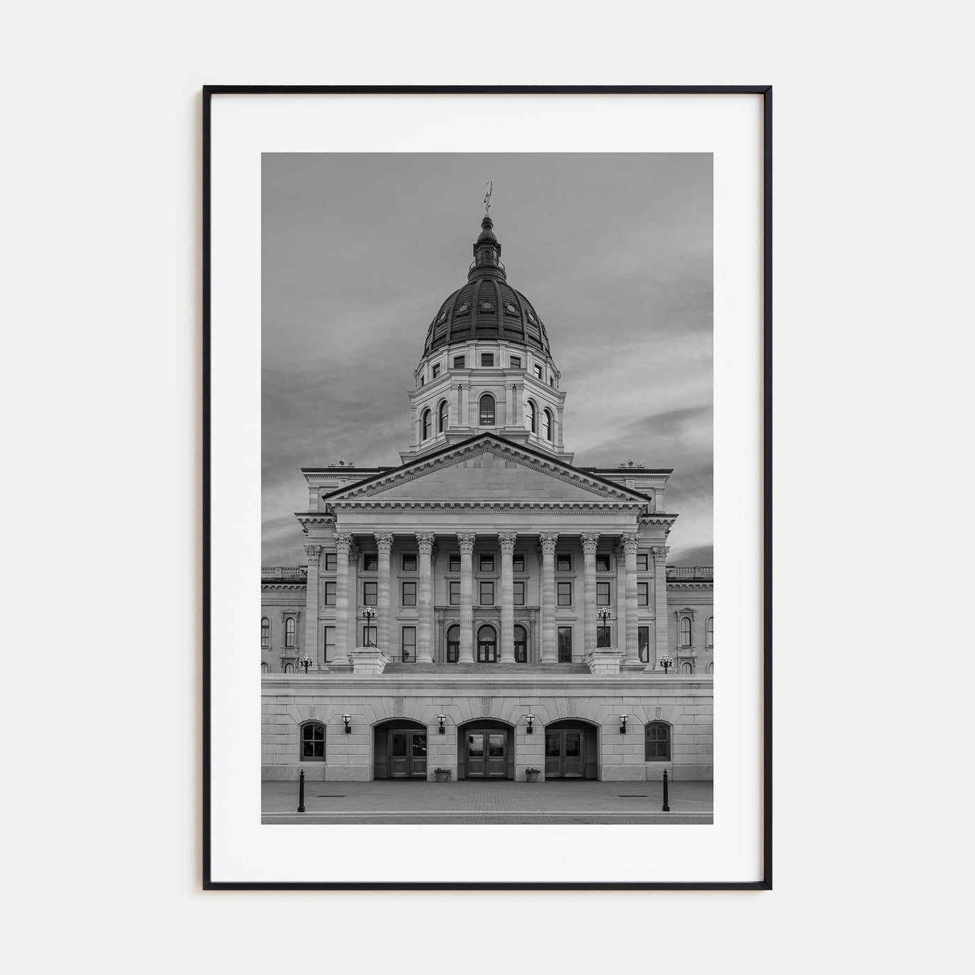 Kansas Photo B&W Poster