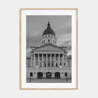 Kansas Photo B&W Poster