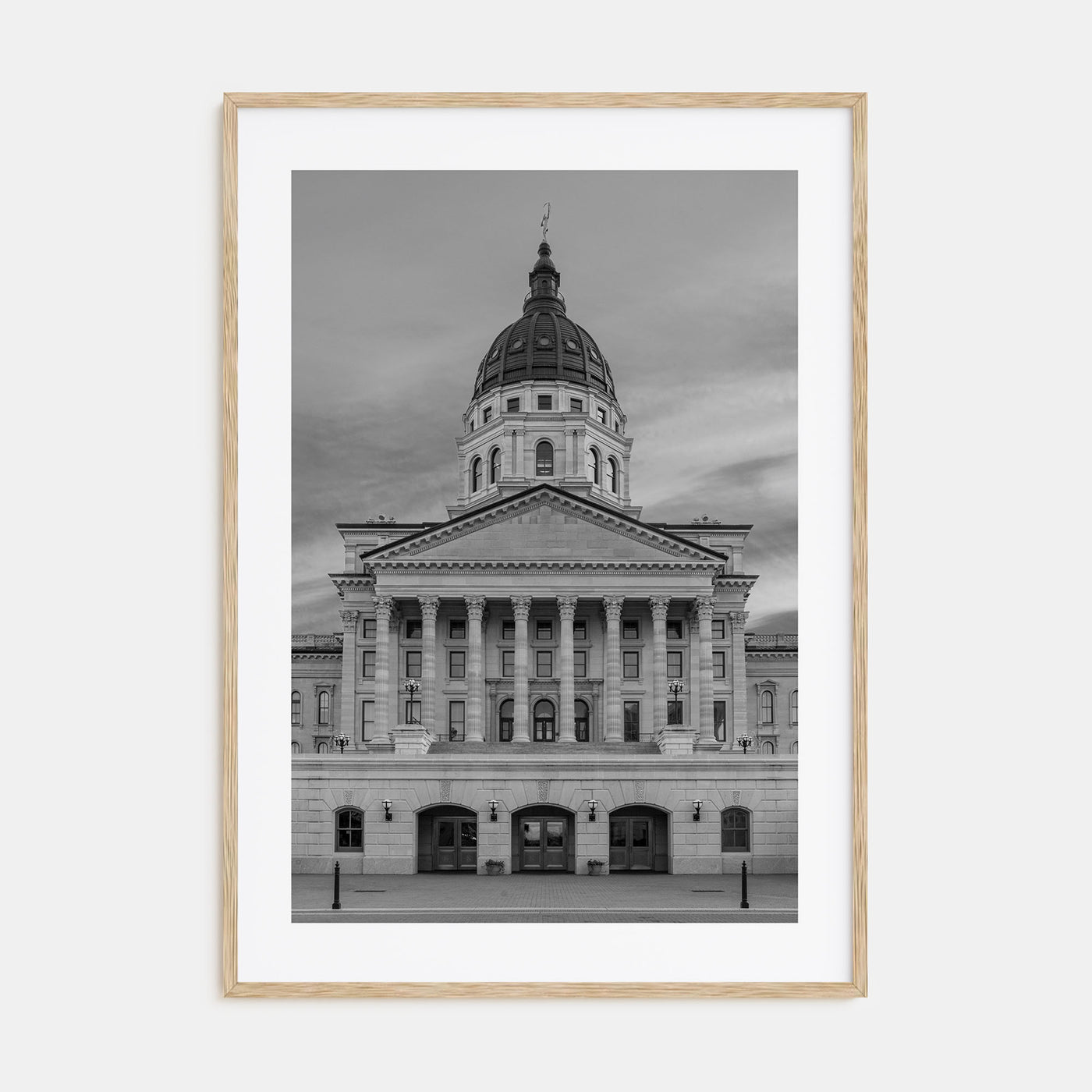 Kansas Photo B&W Poster