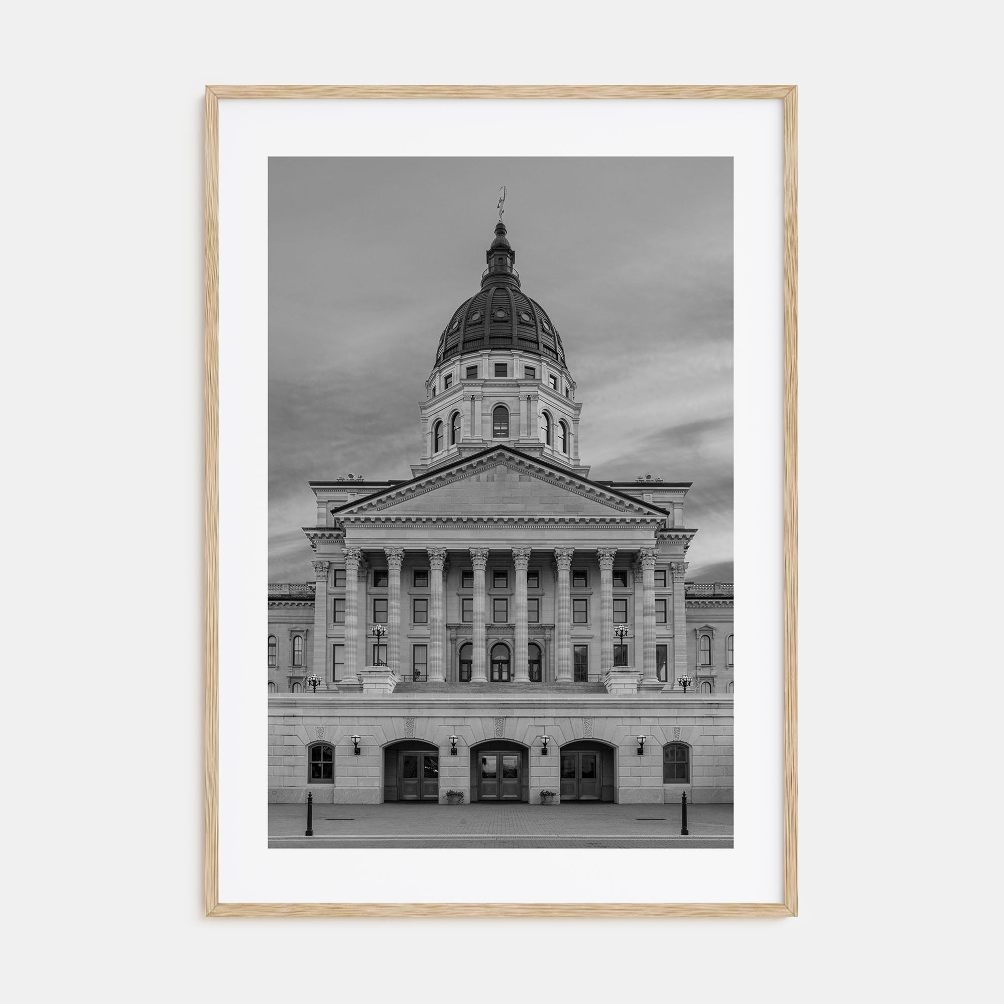 Kansas Photo B&W Poster