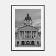 Kansas Photo B&W Poster