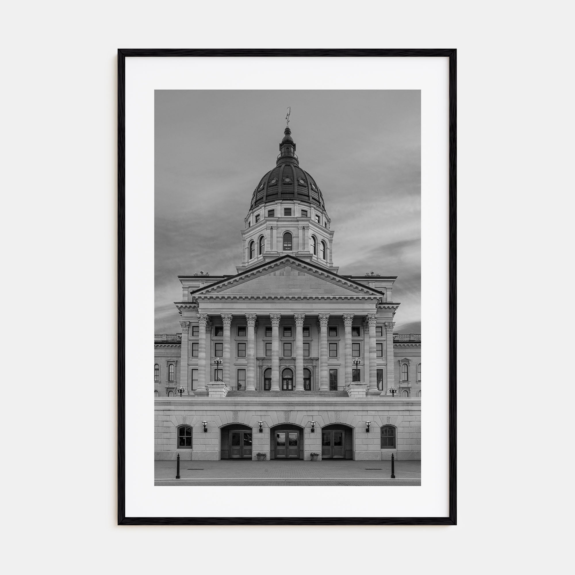 Kansas Photo B&W Poster