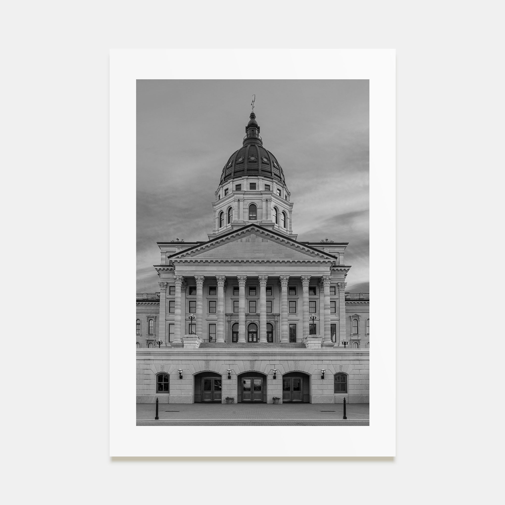 Kansas Photo B&W Poster