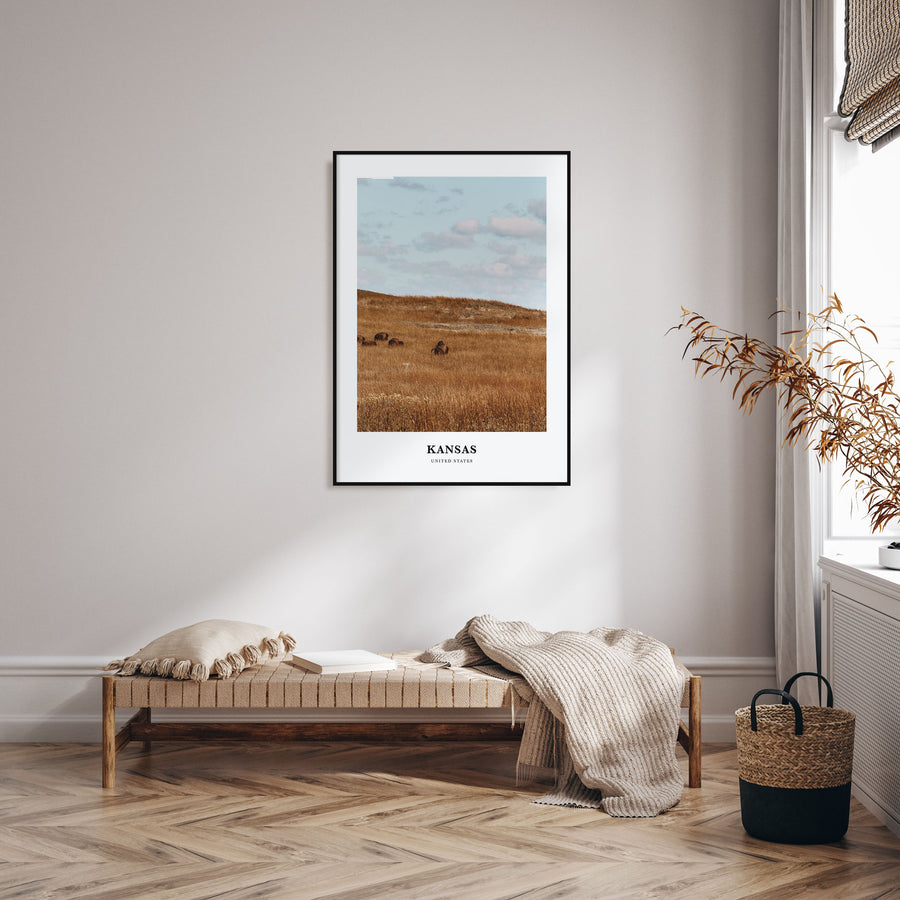 Kansas Portrait Color Poster