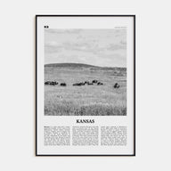 Kansas Travel B&W No 2 Poster