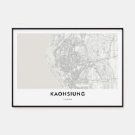 Kaohsiung Map Landscape Poster