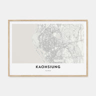 Kaohsiung Map Landscape Poster