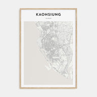 Kaohsiung Map Portrait Poster