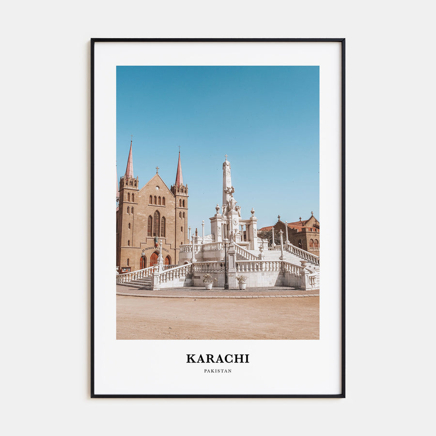 Karachi Portrait Color No 1 Poster