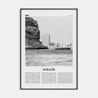 Karachi Travel B&W No 1 Poster