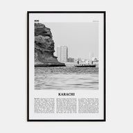 Karachi Travel B&W No 1 Poster