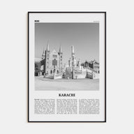 Karachi Travel B&W No 2 Poster