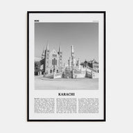 Karachi Travel B&W No 2 Poster