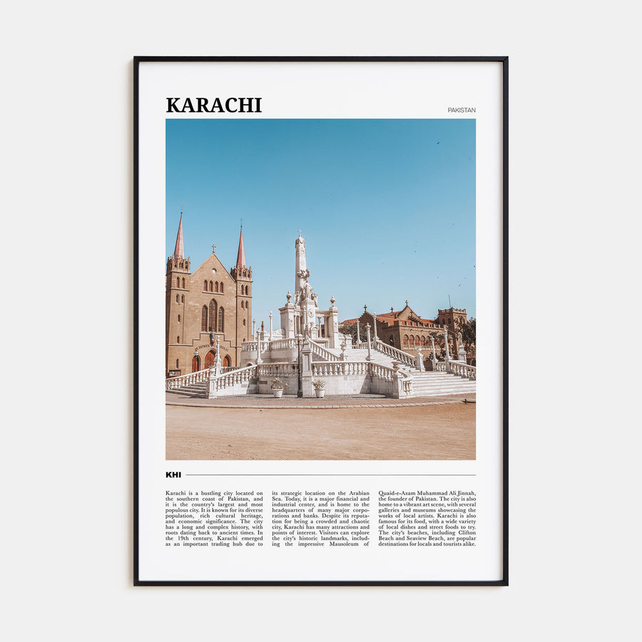 Karachi Travel Color No 1 Poster