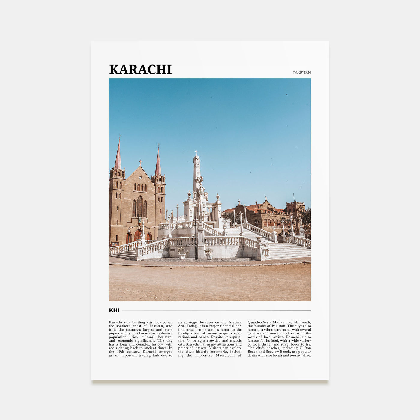 Karachi Travel Color No 1 Poster