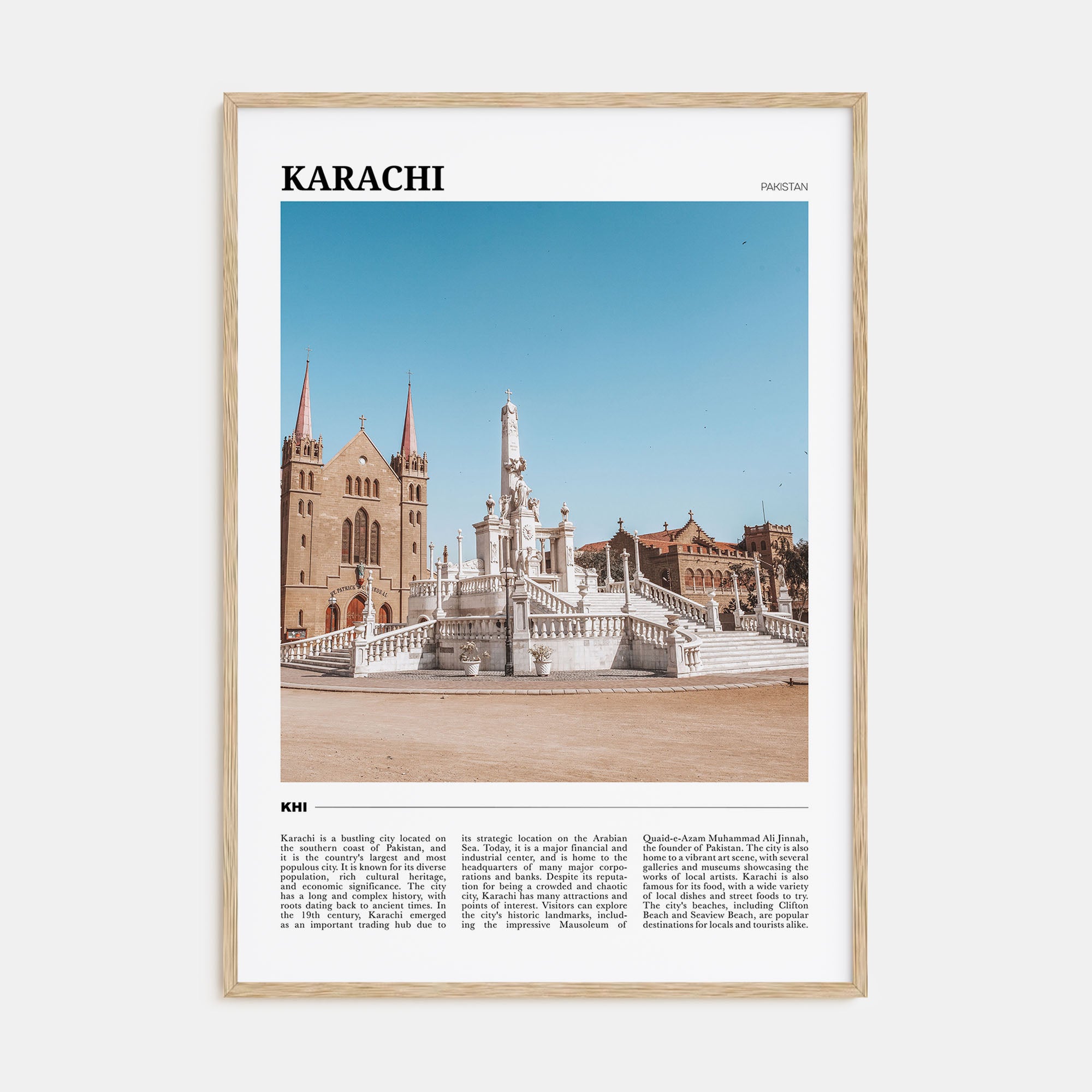 Karachi Travel Color No 1 Poster