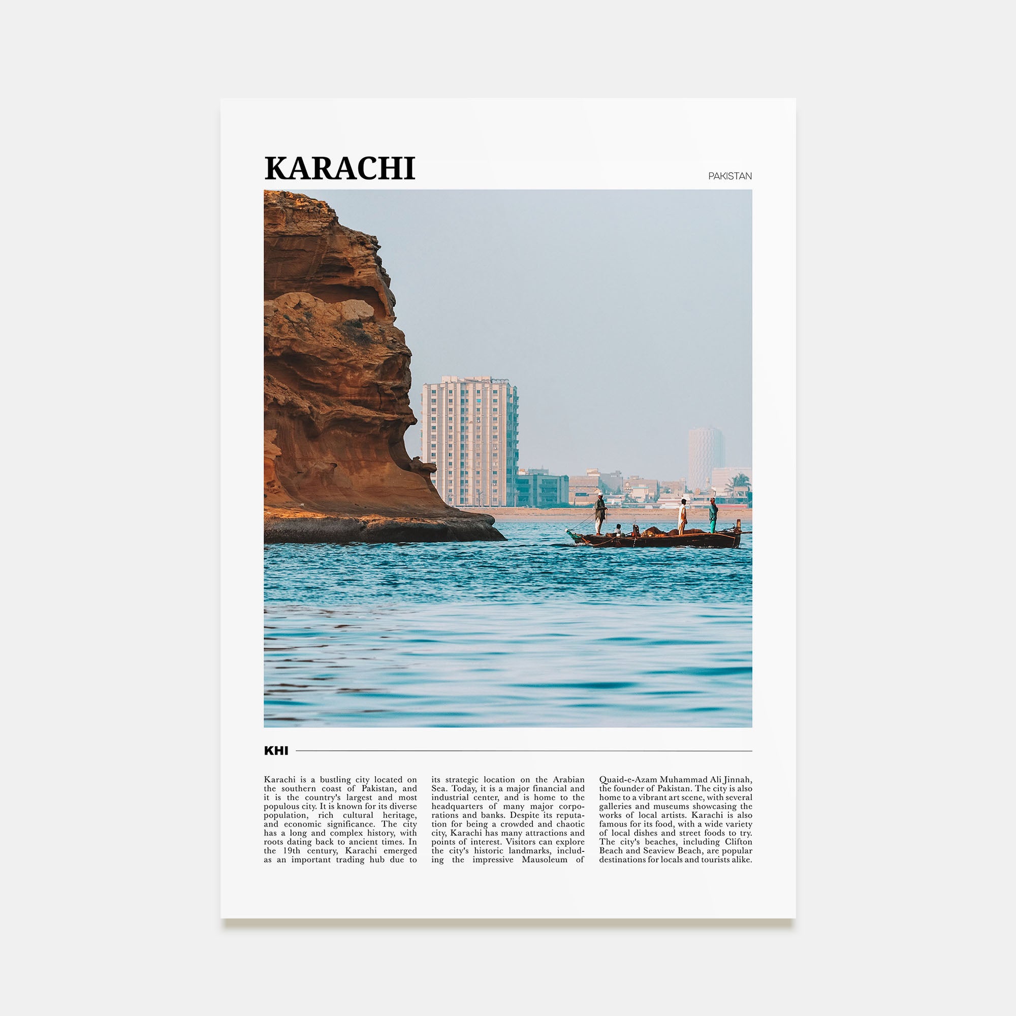 Karachi Travel Color No 2 Poster