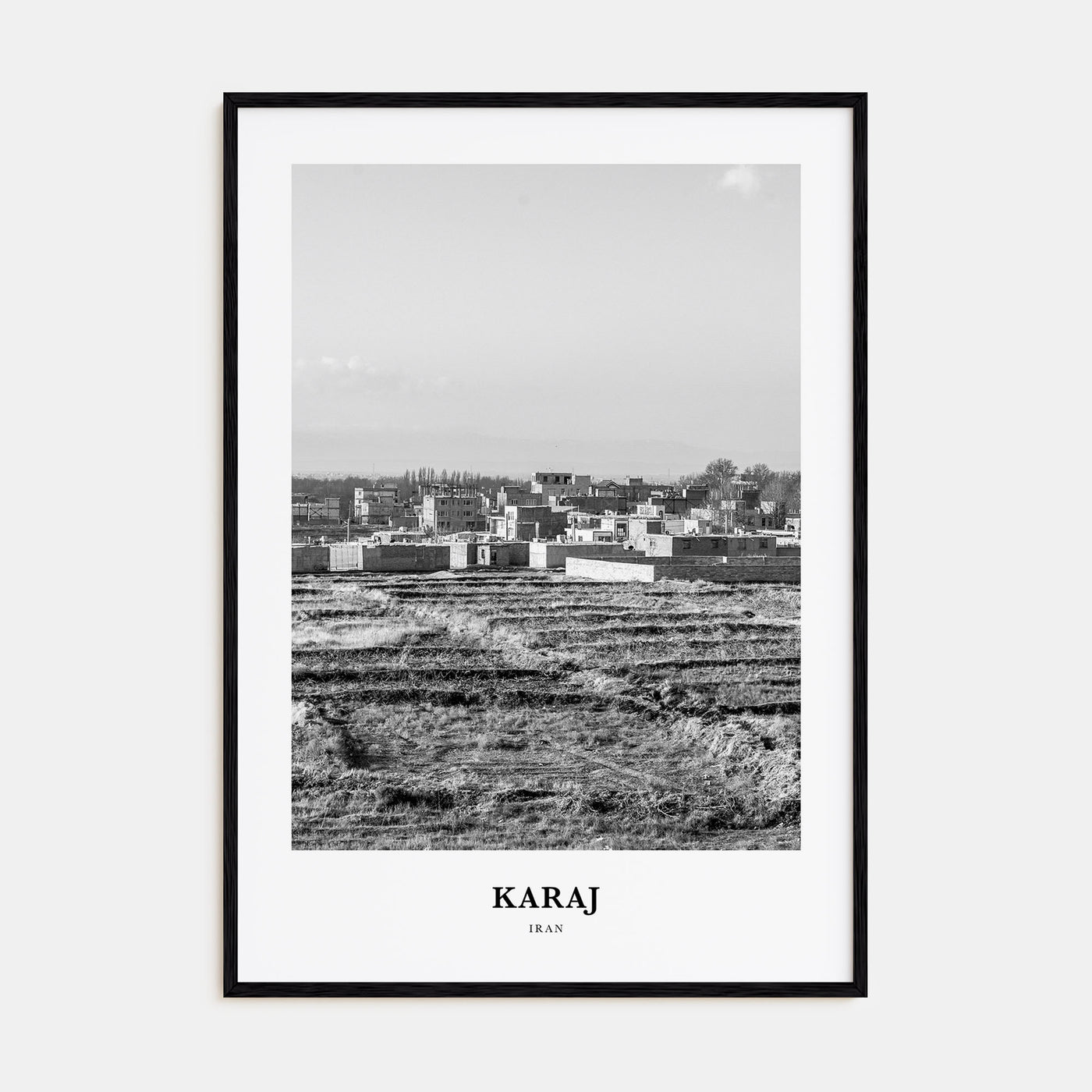 Karaj Portrait B&W Poster