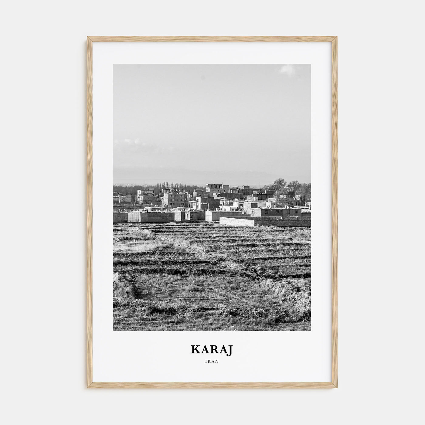 Karaj Portrait B&W Poster