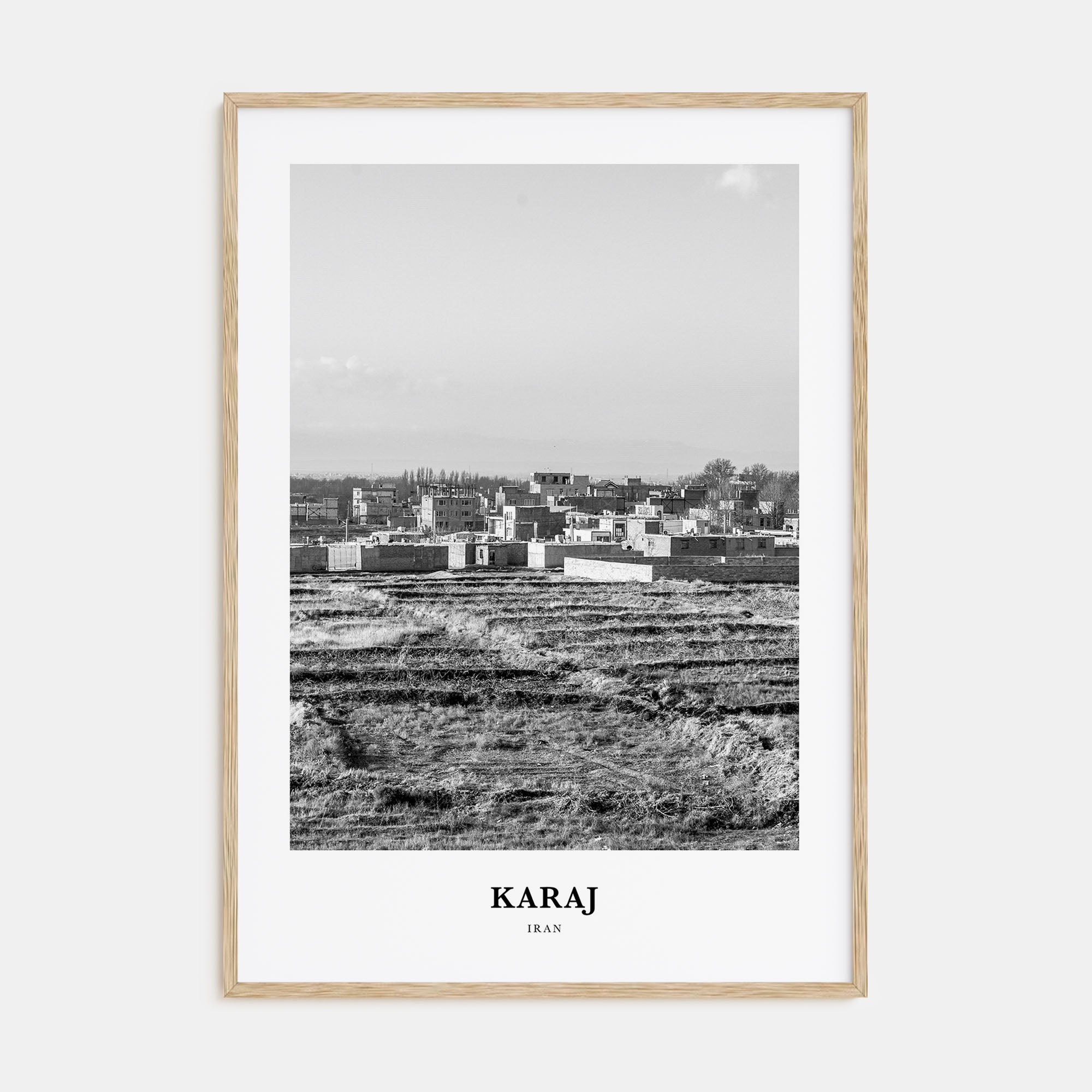 Karaj Portrait B&W Poster