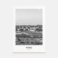 Karaj Portrait B&W Poster