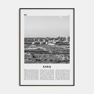 Karaj Travel B&W Poster