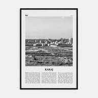 Karaj Travel B&W Poster