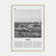 Karaj Travel B&W Poster