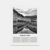 Karlovy Vary Travel B&W Poster