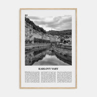 Karlovy Vary Travel B&W Poster