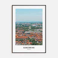Karlsruhe Portrait Color Poster