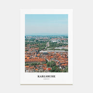 Karlsruhe Portrait Color Poster