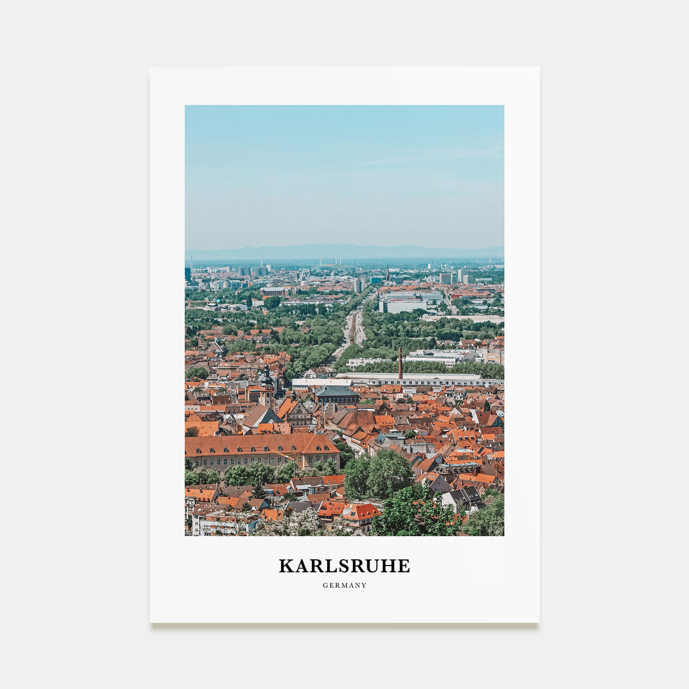 Karlsruhe Portrait Color Poster