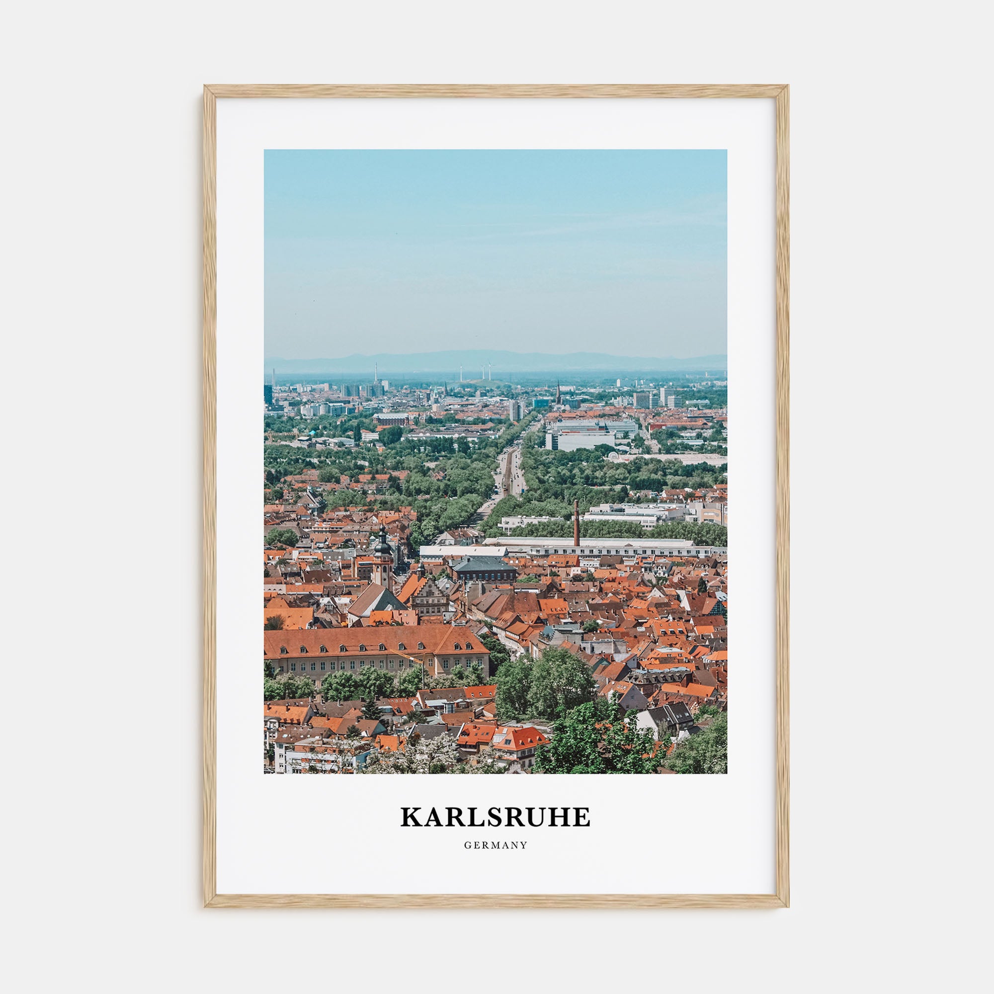Karlsruhe Portrait Color Poster