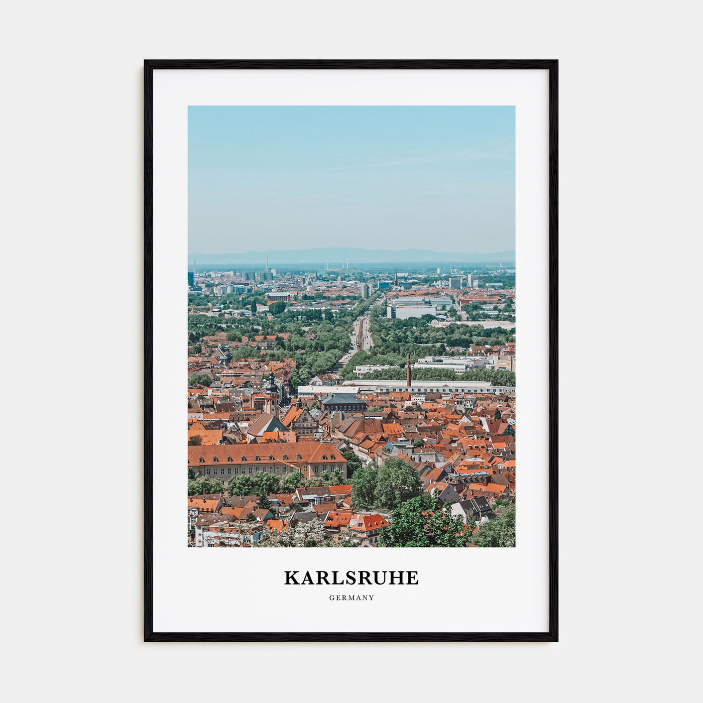 Karlsruhe Portrait Color Poster