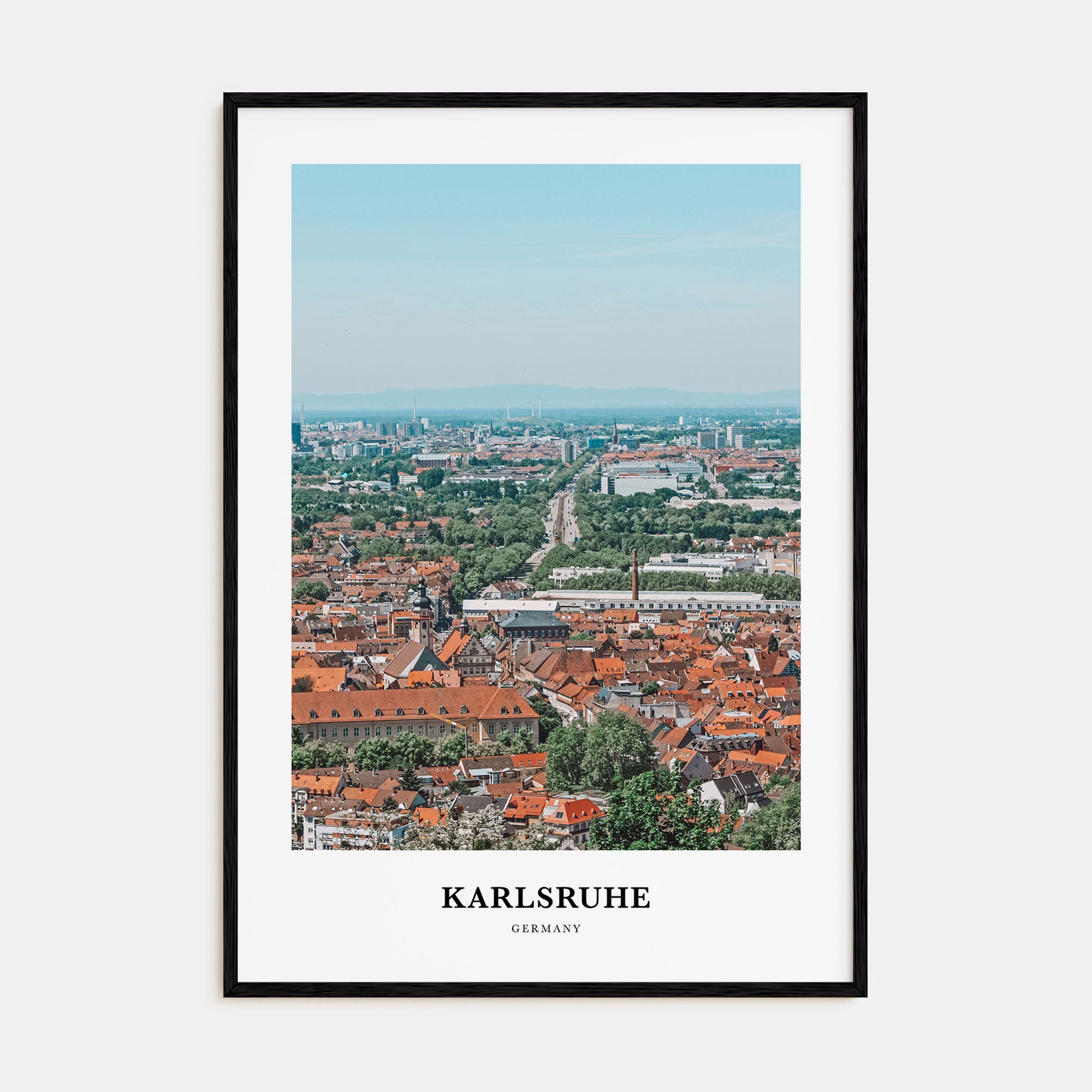 Karlsruhe Portrait Color Poster