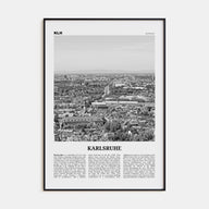 Karlsruhe Travel B&W Poster