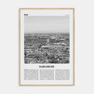 Karlsruhe Travel B&W Poster