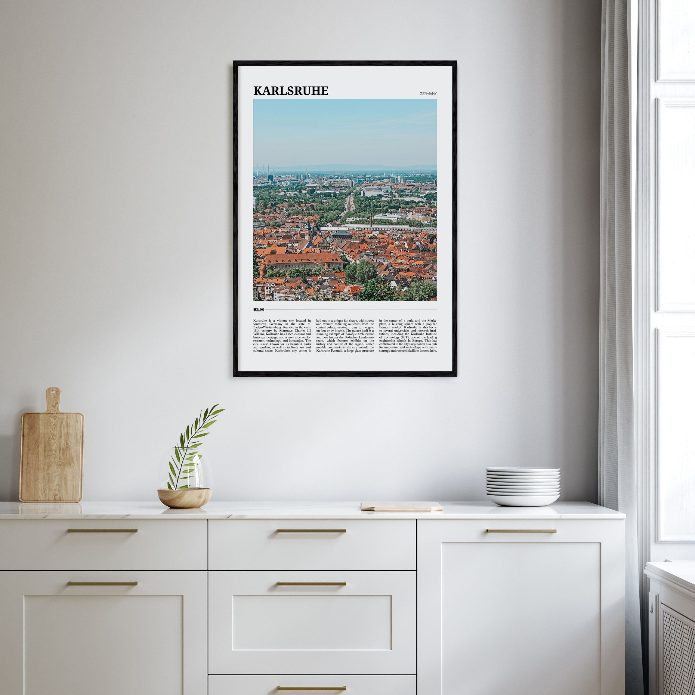 Karlsruhe Travel Color Poster