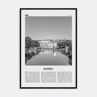 Kassel Travel B&W Poster