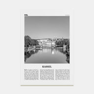 Kassel Travel B&W Poster