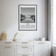 Kassel Travel B&W Poster