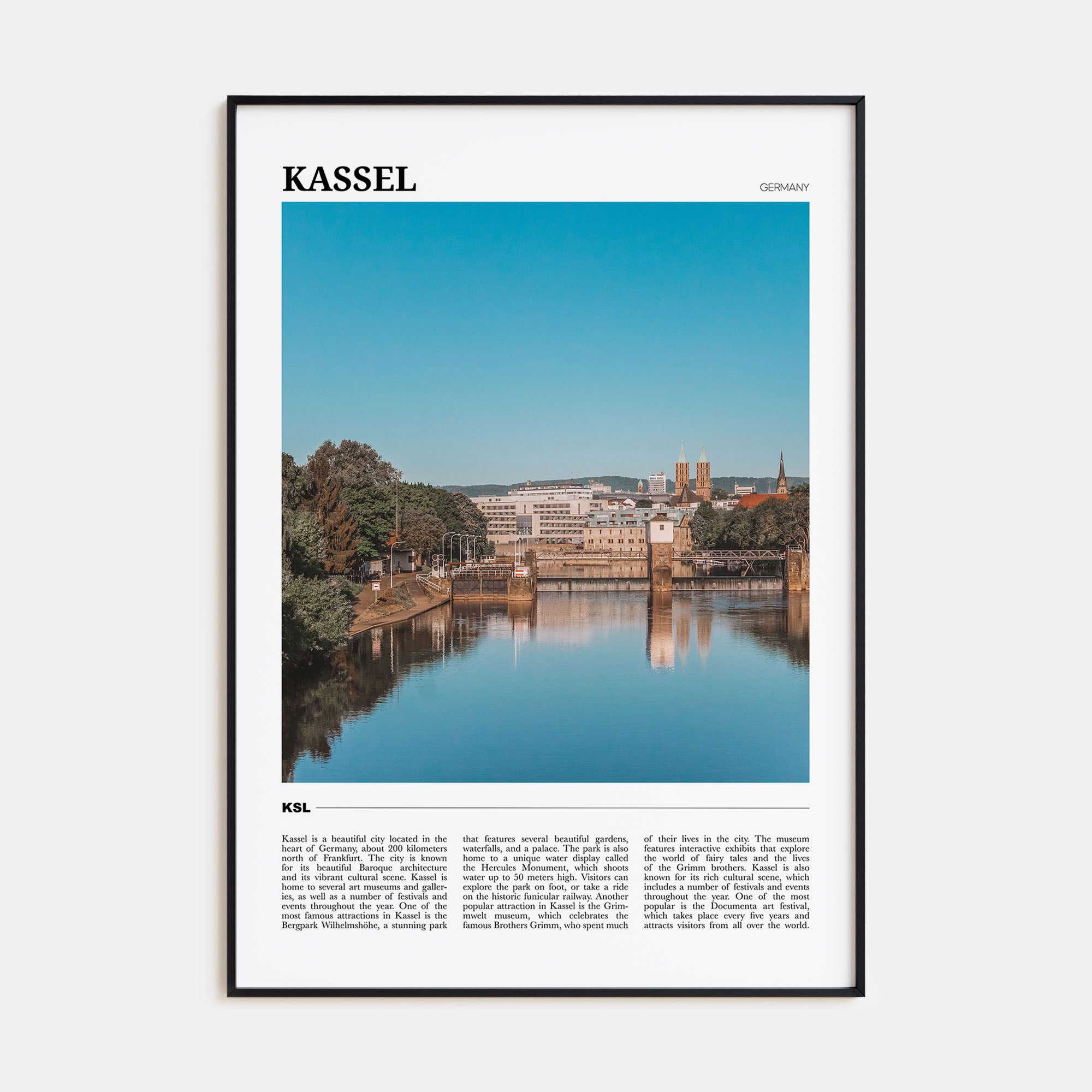 Kassel Travel Color Poster
