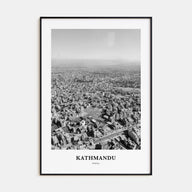 Kathmandu Portrait B&W Poster