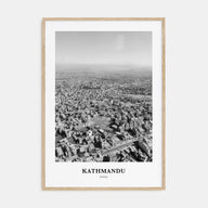 Kathmandu Portrait B&W Poster