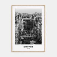 Katowice Portrait B&W Poster