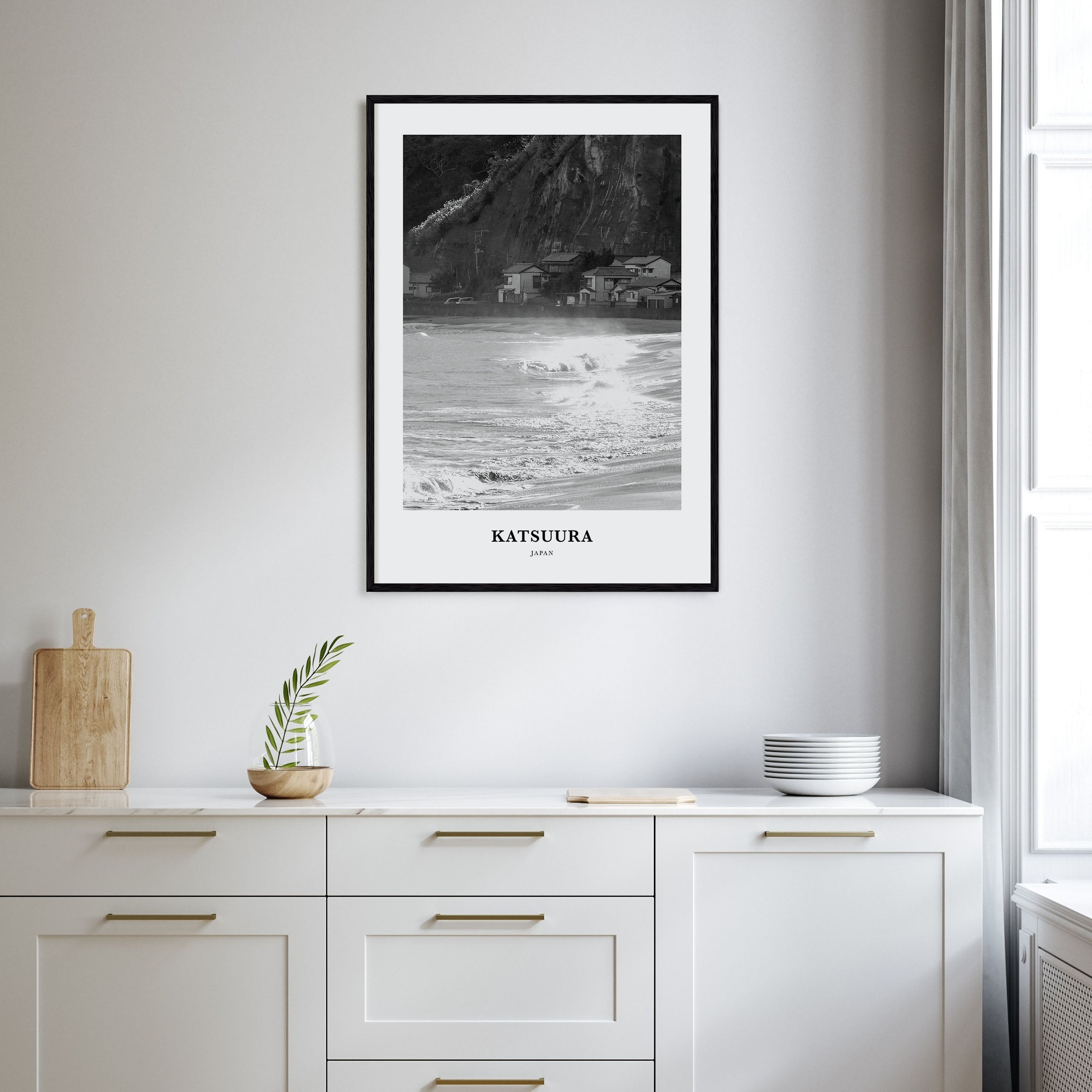 Katsuura Portrait B&W Poster