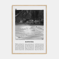 Katsuura Travel B&W Poster